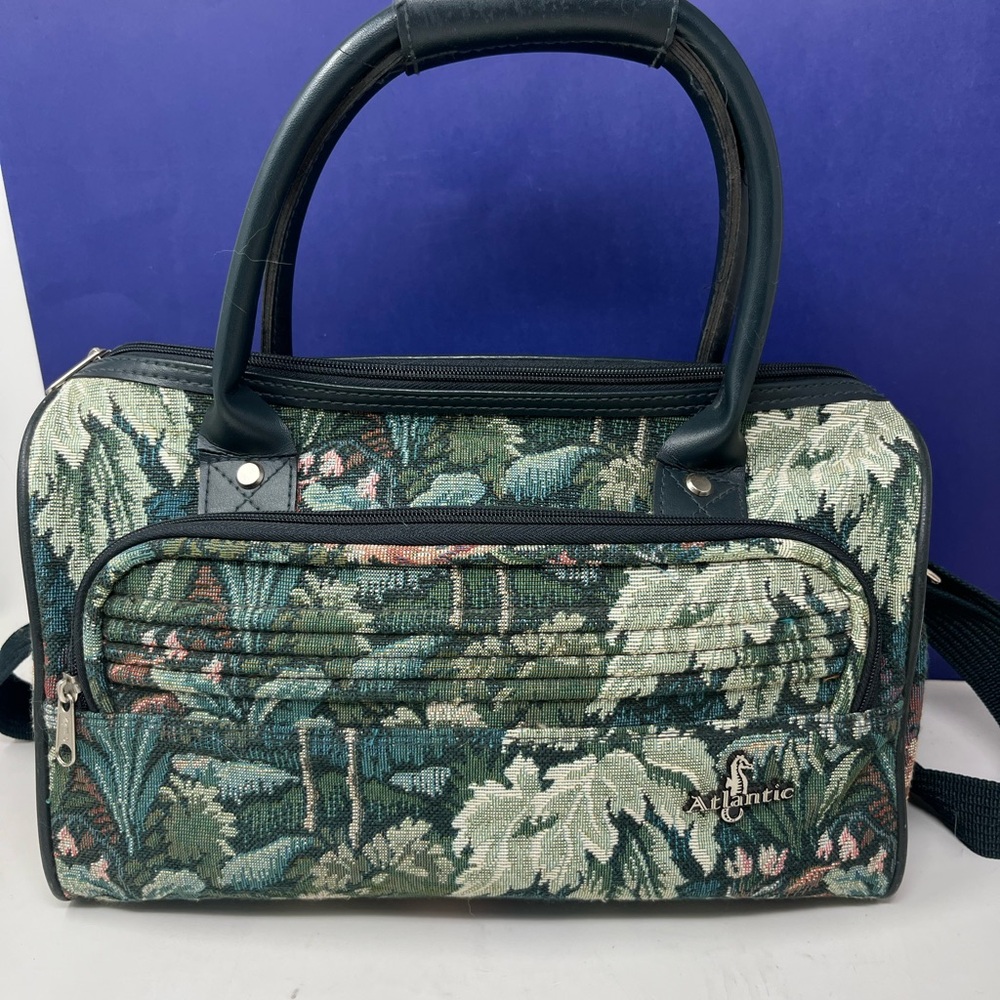 Atlantic Floral Tapestry Carry-on Weekender Bag Vintage 90’s